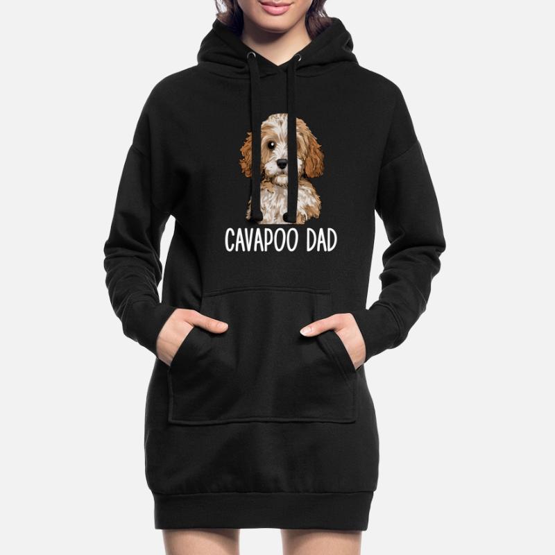 cavapoo dad, cavapoo Hoodie-Kleid