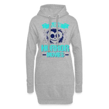 Zombie Horror Horror Film Festival + Halloween - Hoodie Dress - heather grey - Front