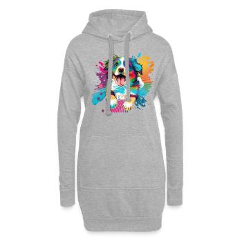 Dogs Australian Shepherd dog lovers Aussie - Hoodie Dress - heather grey - Front