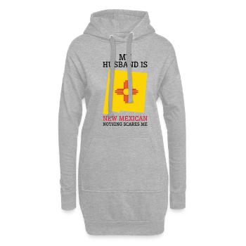 Rien ne me fait peur Nouveau mari mexicain Nouveau - Sweat-shirt à capuche long Femme - gris chiné - Devant