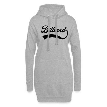 Billiard Schriftzug - Hoodie-Kleid - Grau meliert - Vorne