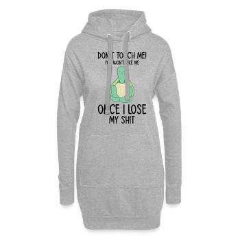Moyenne Tortue Faune Propriétaire de tortue Moyenne - Sweat-shirt à capuche long Femme - gris chiné - Devant