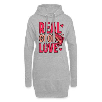 Real Cool Love - Hoodie-Kleid - Grau meliert - Vorne