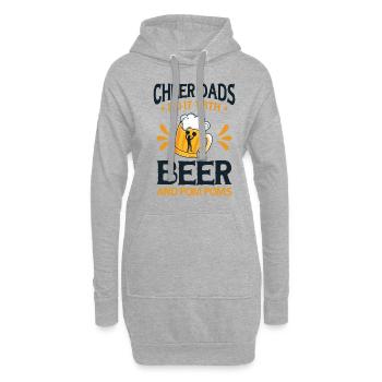 Cheerleader Stolzes Cheer Dad Cheerleading - Hoodie-Kleid - Grau meliert - Vorne