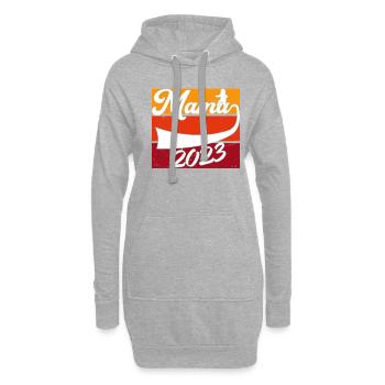 Mama 2023 - Hoodie-Kleid - Grau meliert - Vorne