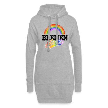 Fierté Brême - Sweat-shirt à capuche long Femme - gris chiné - Devant