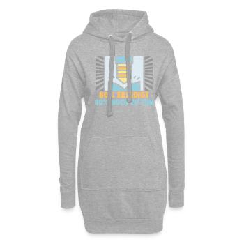 Für Zerspanungsmechaniker CNC Dreher und Fräser - Hoodie-Kleid - Grau meliert - Vorne