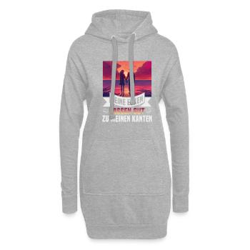 Valentinstag Geschenke Liebhaber Und Paare Designs - Hoodie-Kleid - Grau meliert - Vorne