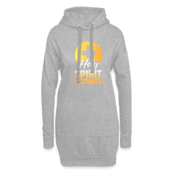 Citations chrétiennes Dessins pour les chrétiens croyants - Sweat-shirt à capuche long Femme - gris chiné - Devant