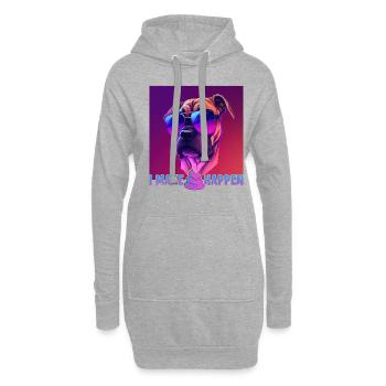 Hunde Spruch Boxer Design für Hundeliebhaber - Hoodie-Kleid - Grau meliert - Vorne