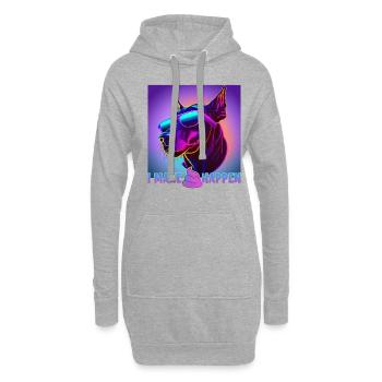 Dog saying Doberman design pour les amoureux des chiens - Sweat-shirt à capuche long Femme - gris chiné - Devant