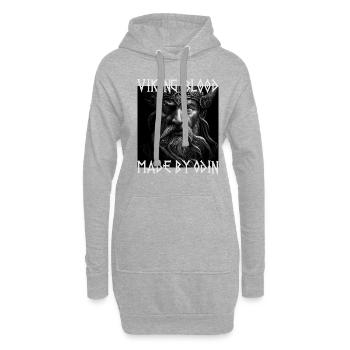 Viking Blood made by Odin Wikinger Kultur - Hoodie-Kleid - Grau meliert - Vorne