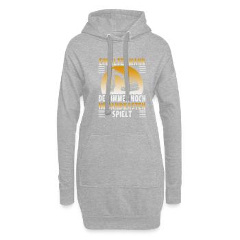 Kranführer Design für Baggerfahrer und Bauarbeiter - Hoodie-Kleid - Grau meliert - Vorne