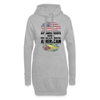 Geboren in Guyana Guyana Amerikanisch USA - Hoodie-Kleid - Grau meliert - Vorne