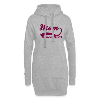 Mama 2023 - Hoodie-Kleid - Grau meliert - Vorne
