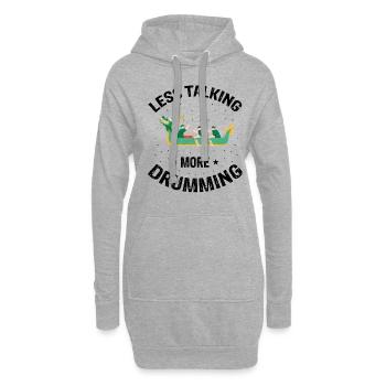 Drachenboot Crew und Drachenbootfahren - Hoodie-Kleid - Grau meliert - Vorne