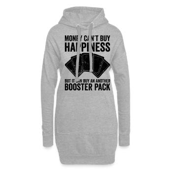 Lustiges Sammelkartenspiel TCG - Hoodie-Kleid - Grau meliert - Vorne