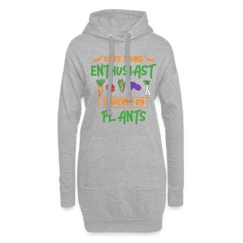 Cliff Diving Enthusiast Powered By Plants Cliff Di - Hoodie Dress - heather grey - Front