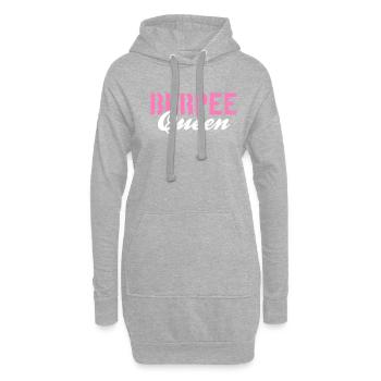 Burpee Queen - Sweat-shirt à capuche long Femme - gris chiné - Devant