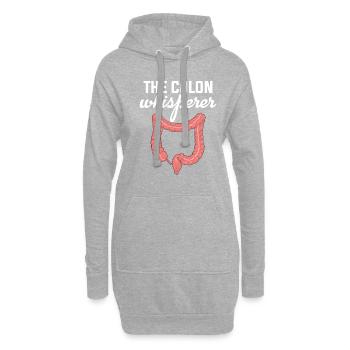 Colon Whisperer, Endoscopie Gastroentérologie - Sweat-shirt à capuche long Femme - gris chiné - Devant