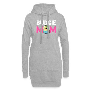 Perruche perruche, perruche - Sweat-shirt à capuche long Femme - gris chiné - Devant