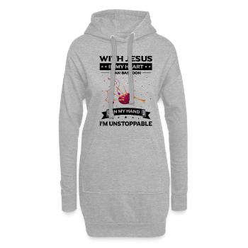 Conception de cornemuse pour Scotland Pride et cornemuse - Sweat-shirt à capuche long Femme - gris chiné - Devant