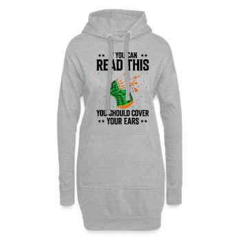 Cornemuse pour instructeurs de cornemuse et cornemuse - Sweat-shirt à capuche long Femme - gris chiné - Devant