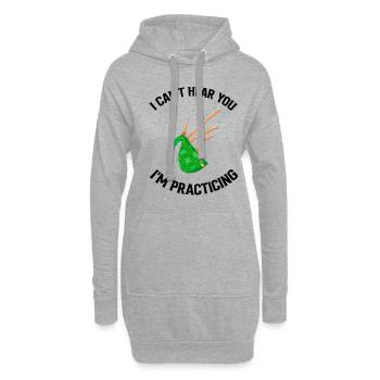 Conception de cornemuse pour Scotland Pride et cornemuse - Sweat-shirt à capuche long Femme - gris chiné - Devant