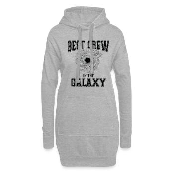 Galaxy Arbeitsplatz Mitarbeiter Crew Büro Familie - Hoodie-Kleid - Grau meliert - Vorne
