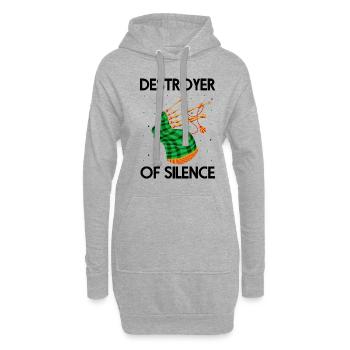 Conception de cornemuse pour Scotland Pride et cornemuse - Sweat-shirt à capuche long Femme - gris chiné - Devant