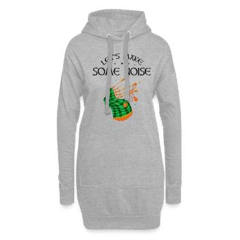 Bagpipes for pipers and Scots - Hoodie Dress - heather grey - Front