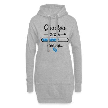 Grand-père 2024 Store Grossesse Grand-père - Sweat-shirt à capuche long Femme - gris chiné - Devant
