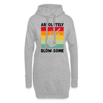 Conception de cornemuse pour Scotland Pride et cornemuse - Sweat-shirt à capuche long Femme - gris chiné - Devant