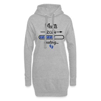 Mutti 2024 Loading Schwangerschaft Mutter Mutter - Hoodie-Kleid - Grau meliert - Vorne
