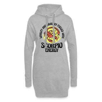 Skorpion Energie Astrologisches Horoskop - Hoodie-Kleid - Grau meliert - Vorne