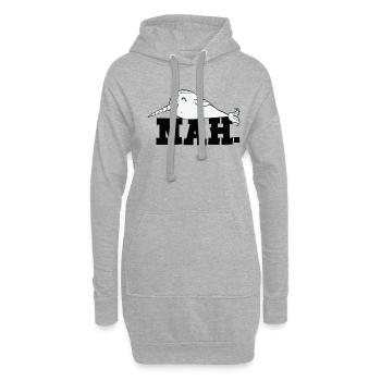 Amateur de narval hésitant animaux aquatiques narval - Sweat-shirt à capuche long Femme - gris chiné - Devant