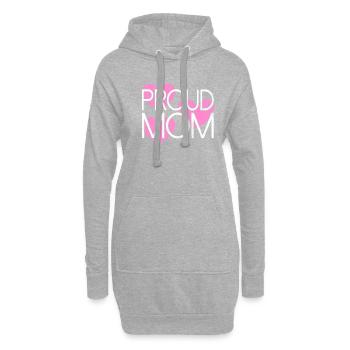 stolze Mama - Hoodie-Kleid - Grau meliert - Vorne