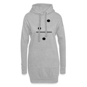 Domino Game Tile 2-1 - Drôle de costume de groupe - Sweat-shirt à capuche long Femme - gris chiné - Devant