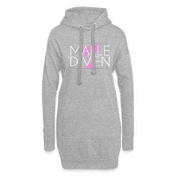 Malle Diven - Hoodie-Kleid - Grau meliert - Vorne