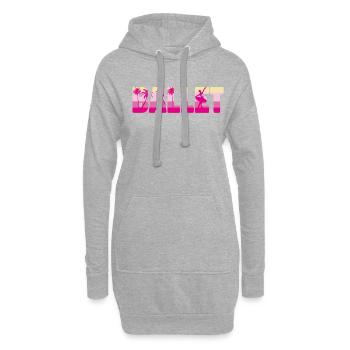 Ballet Danseuse Danse Ballerine - Sweat-shirt à capuche long Femme - gris chiné - Devant