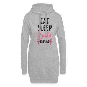 Ballet Dancer Dance Girl Ballerina - Hoodie-Kleid - Grau meliert - Vorne