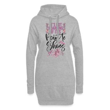 Ballet Danseuse Danse Ballerine - Sweat-shirt à capuche long Femme - gris chiné - Devant