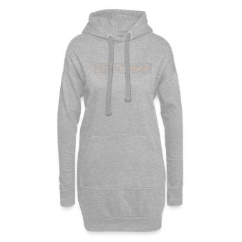 Lettrage VTT - Sweat-shirt à capuche long Femme - gris chiné - Devant