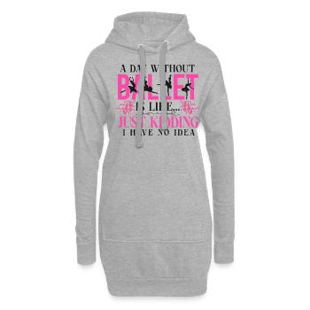 Ballet Dancer Dance Girl Ballerina - Hoodie-Kleid - Grau meliert - Vorne