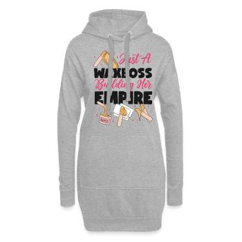 Cute Esthetician Skincare - Hoodie-Kleid - Grau meliert - Vorne