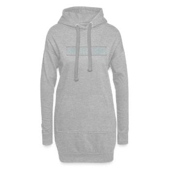 Meditation Schriftzug - Hoodie-Kleid - Grau meliert - Vorne
