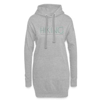 Lettrage de randonnée - Sweat-shirt à capuche long Femme - gris chiné - Devant