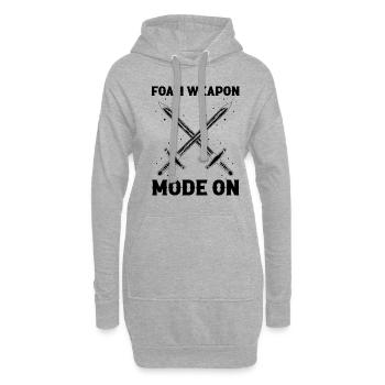 Larping Quote for Roleplaying and Larper - Hoodie Dress - heather grey - Front