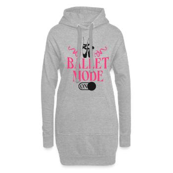 Ballet Dancer Dance Girl Ballerina - Hoodie-Kleid - Grau meliert - Vorne