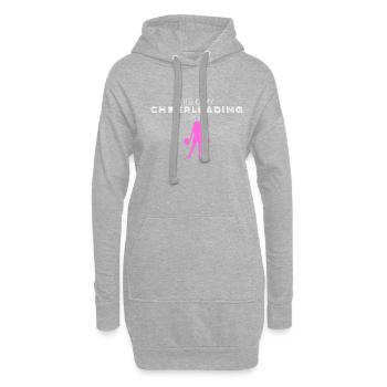 Chemise de cheerleading - Sweat-shirt à capuche long Femme - gris chiné - Devant
